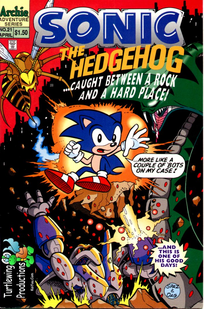 Sonic - Archie Adventure Series April 1995 Comic cover page